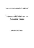 Ning Kam: Theme and Variations on 'Amazing Grace' arranged for solo viola